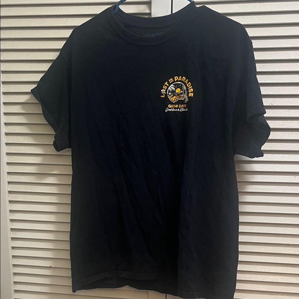 Black Last In Paradise Graphic T-Shirt